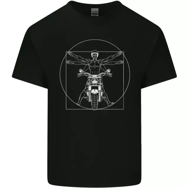 Maglietta Vitruvian Biker Moto Moto Bambini Bambini