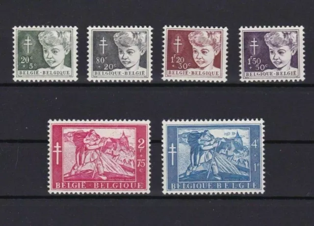 Belgium 1954 Anti Tb  Mint Never Hinged  Stamps Set Cat £50+  Ref R 2823