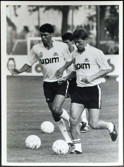 Photo De Presse Vintage Mondiale Football 90 - Gol Serena - Tirage 24x18 Cm