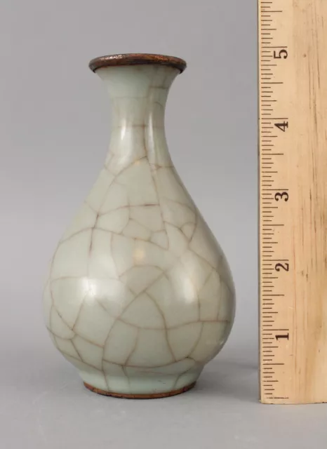 Small Antique 13thC Guan-Kiln Southern Song Dynasty Chinese Porcelain Vase, NR