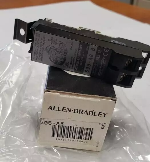 Allen Bradley 595 AB Series B Auxiliary Contact for NEMA 0-5 1NO 1NC