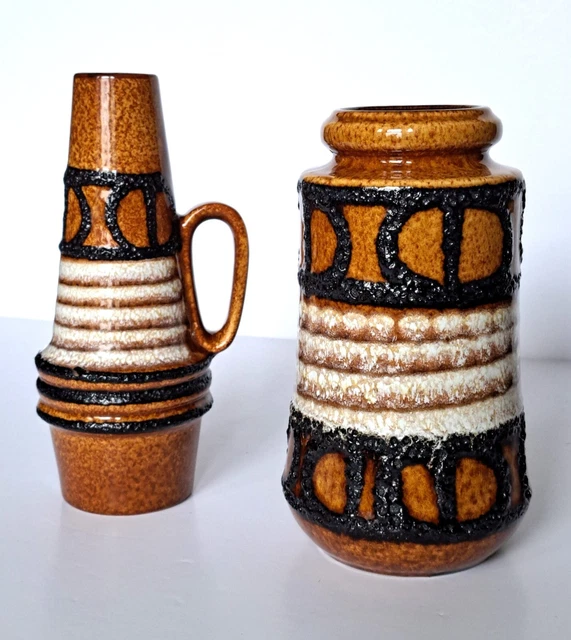 Vintage Scheurich West German Pottery Vase (1970s)
