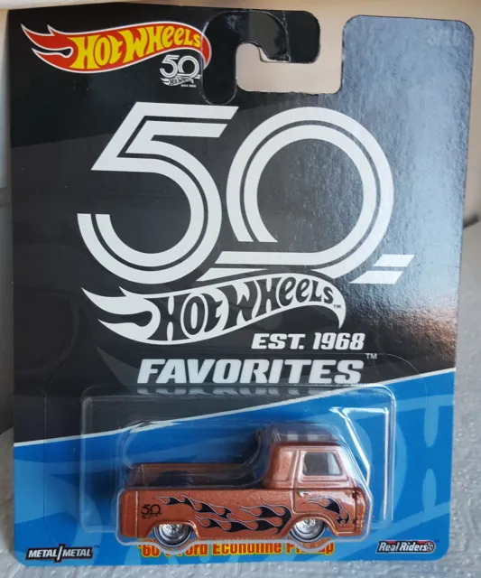 hot wheels 60  Ford  econoline  pickup  anniversaire 50 ans 