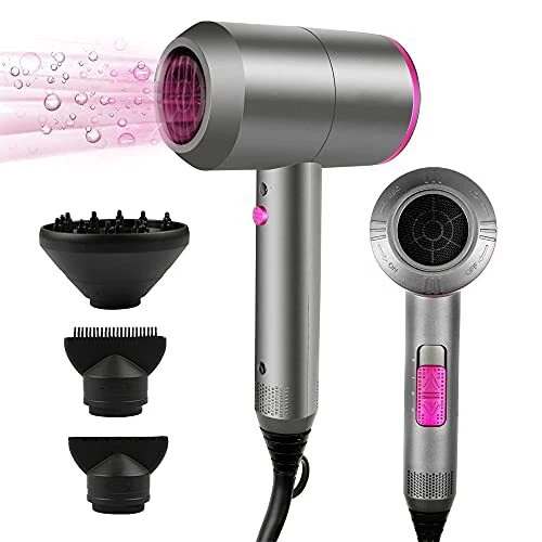 Seche cheveux Professionnel Ionique 2000W HappyGoo Hair Dryer 1 diffuseur 2 b...