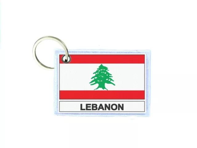 Holder Keys Key Keys Printed Double Face Flag Rl Lebanon