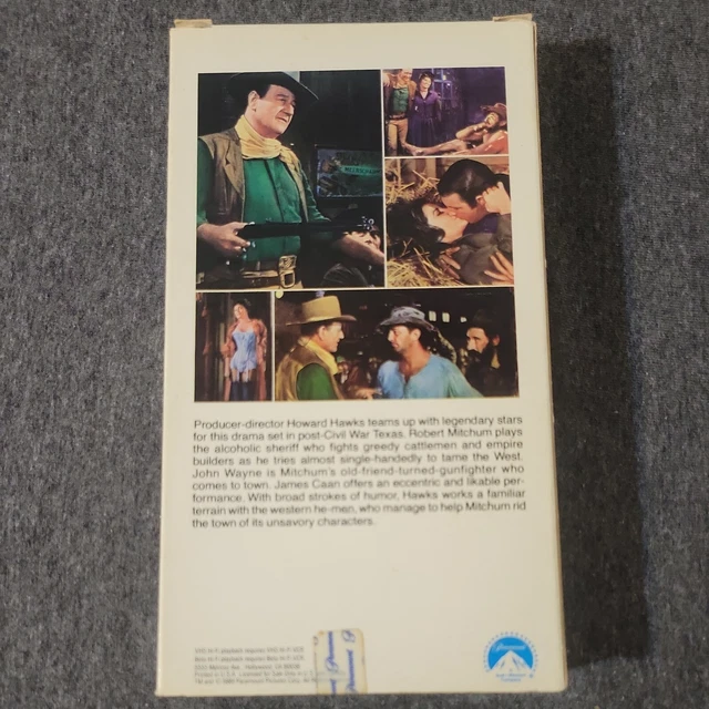 EL DORADO (VHS, 1966) John Wayne Robert Mitchum Paramount £9.24