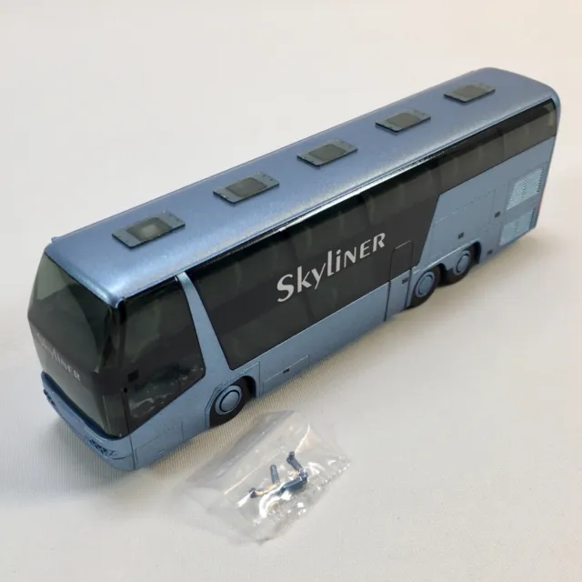 rietze neoplan skyline reisebus detailliertes modell maßstab 1 87 blau