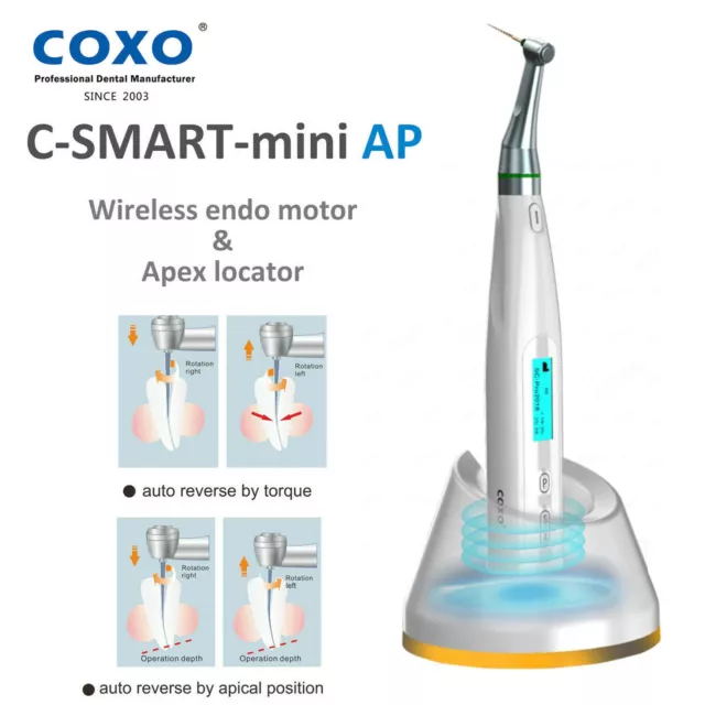 COXO C-smart Mini AP Dental Endodontic Motor Endo Motor with Apex Locator 2 in 1