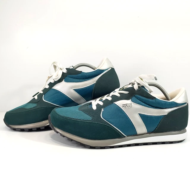 DUNLOP KT26 BLUE Green Running Shoes US Size 12 Wide Fit Never