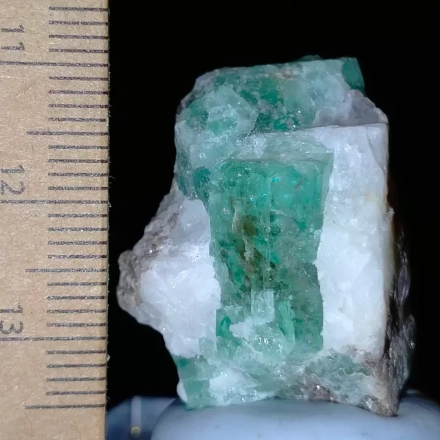 Beryl var Emerald terminated facet vibrant green crystal 67.5ct Australian stock