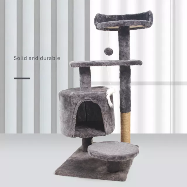 Cat Tree Tower Condo Furniture Scratch Post for Kitten Pet House Play Indoor 34" 2