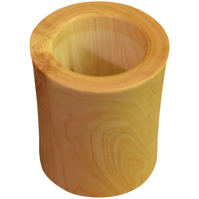 Style de style stylo en bois porte-crayons de bureau en bois Organisateur de
