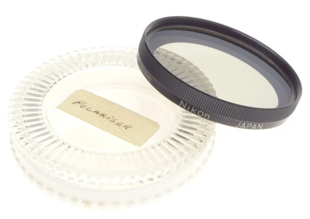 NIKON POLAR 52mm 35mm ANALOG 35mm FILM CAMERA LENS FILTER POLARIZER CLEAN CONDIT