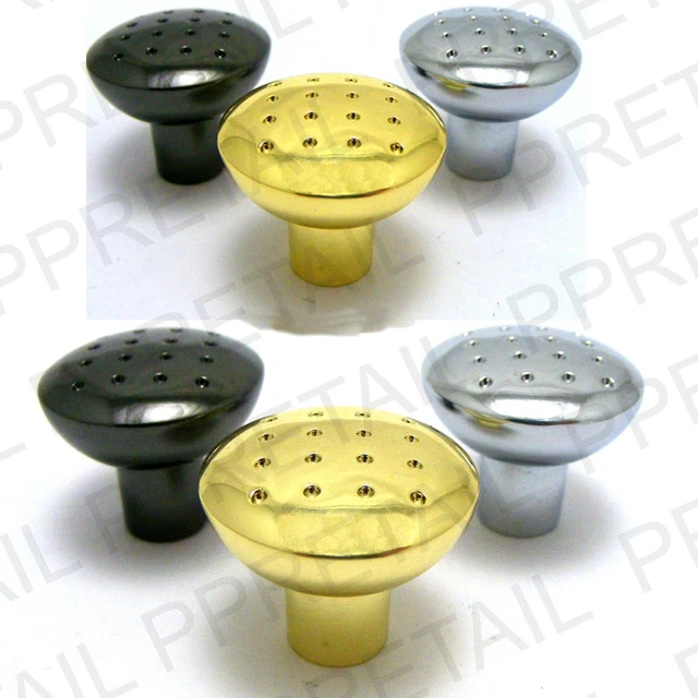2 x 28mm DIMPLE DOOR KNOB HANDLES + BOLTS Kitchen Unit/Drawer/Cupboard Pull NEW