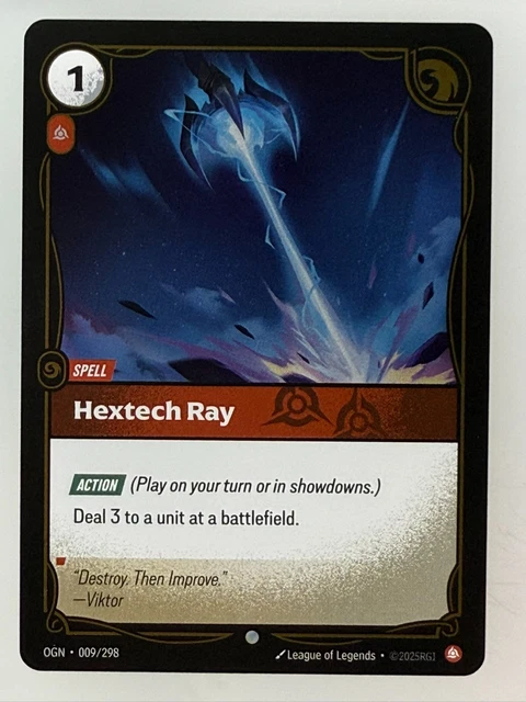 RIFTBOUND LEAGUE OF Legends - Hextech Ray Foil 009 £1.76 - PicClick UK