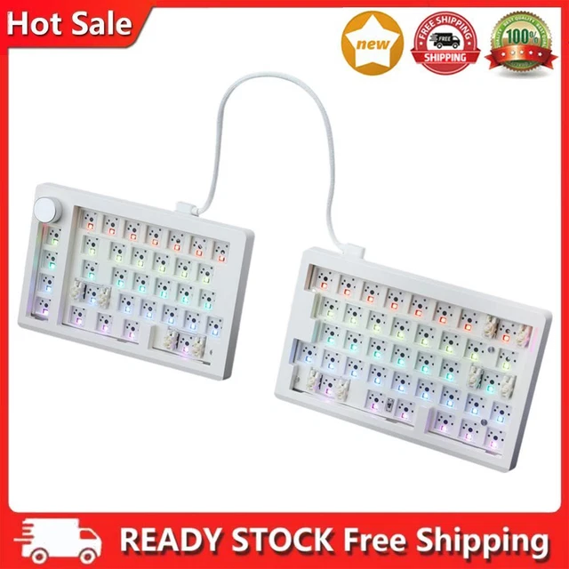 SPLIT MECHANICAL KEYBOARD Kit RGB Ergonomics Game Keyboard PC Gamer ...
