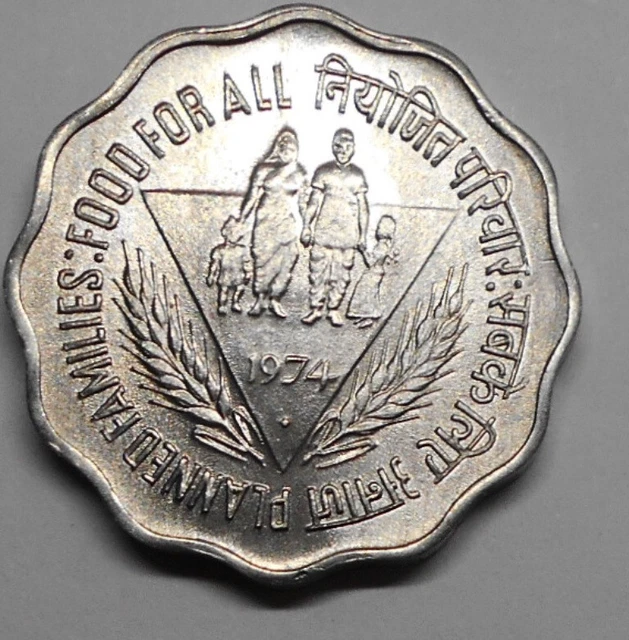 Inde 10 Paise 1974 (B) Fao Bu