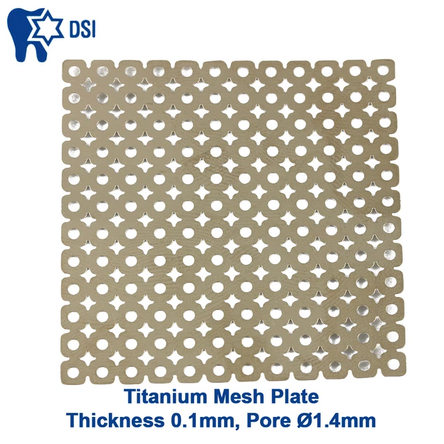 DSI DENTAL IMPLANT Titanium Surgical Barrier Membrane Mesh Plate 0.1mm