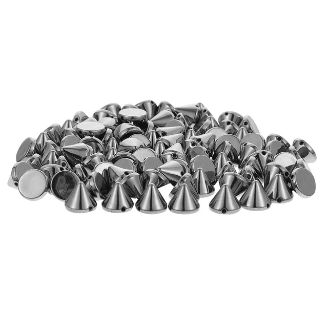 300 Pcs DIY CCB Rivets Punk Bullet Cone Studs Metal Spike Spikes Clothing