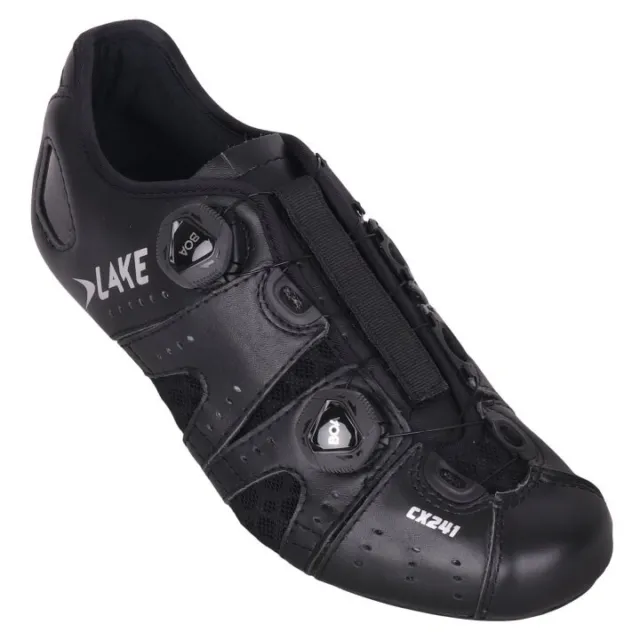 Lake Cx241 Boa  Carbon Cycling Road Shoes Black  Mens Eu 39.5 Uk 6.5 Rrp £295