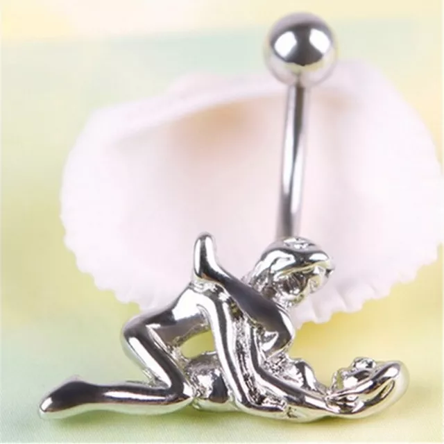 New Ball Button Barbell Bar Belly Navel Ring Body Piercing For LoversY_tu