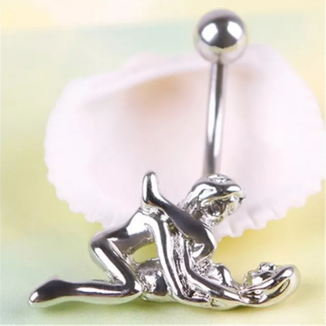 New Ball Button Barbell Bar Belly Navel Ring Body Piercing For LoversY-hf