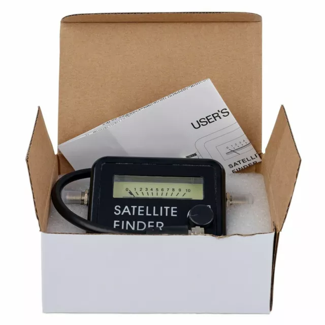 Super Satellite Finder Signal Strength Meter For Sky Freesat Hotbird Dish