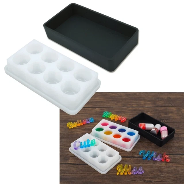 Paint Tray Box UV Glue Storage Box Epoxy Resin Casting Mold Jewelry Making Tools