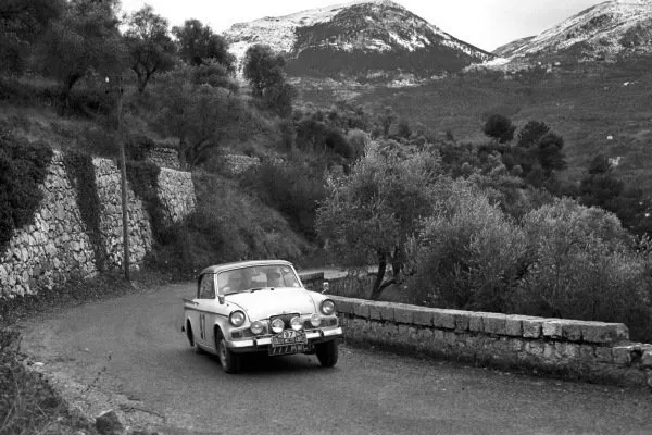 Frederick Vivian & Mrs Vivian Vivian Sunbeam Rapier Monte Carlo Rally 1965 Photo