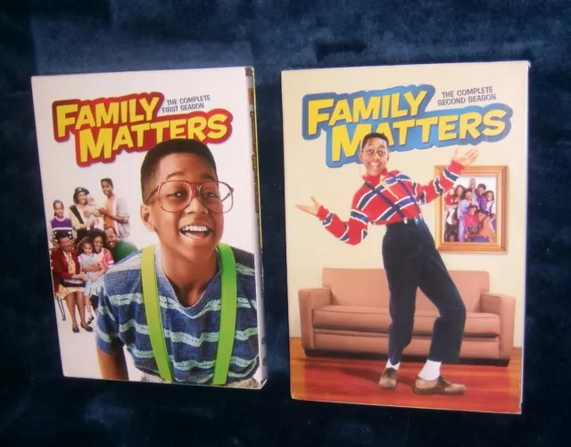 Steve Urkel Family Matters The Complete First & Second Season Dvd Box Sets