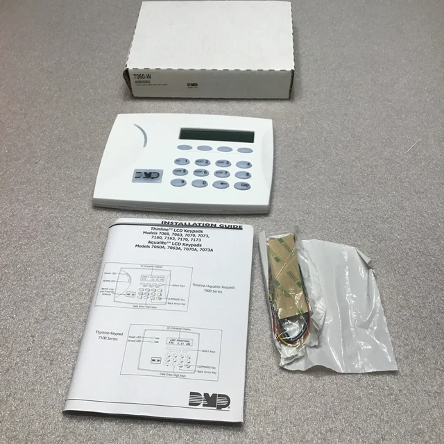 Dmp 7060-W Thin Lcd Keypad White Sc Keys
