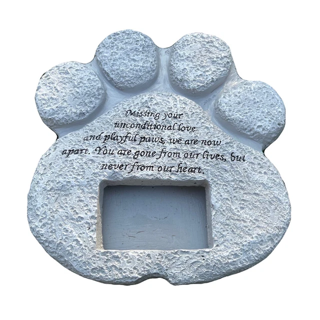 Pet simpatía piedra perro patio trasero marcador perro piedra conmemorativa