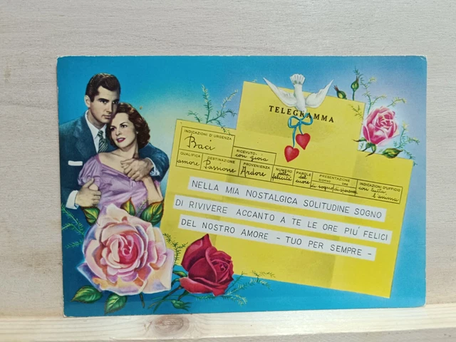 Cartolina Telegramma Romantico
