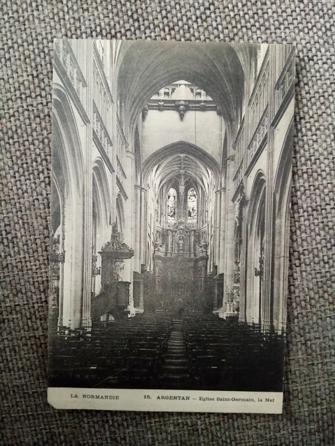 Cpa Argentan Église Saint Germain La Nef