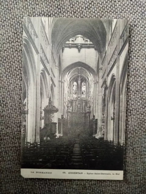 Cpa Argentan Church Saint Germain La Nave