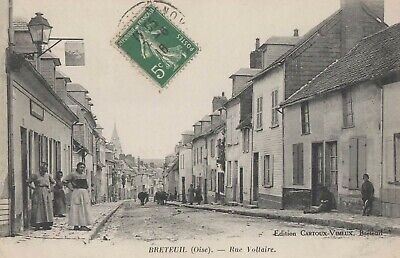 CPA 60 - BRETEUIL - Rue Voltaire . 1916