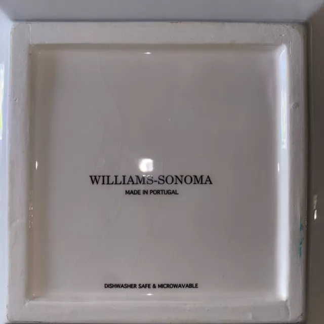 WILLIAMS SONOMA OLIVE Dipping Plate Square Plate Set Of 4 $25.00 - PicClick