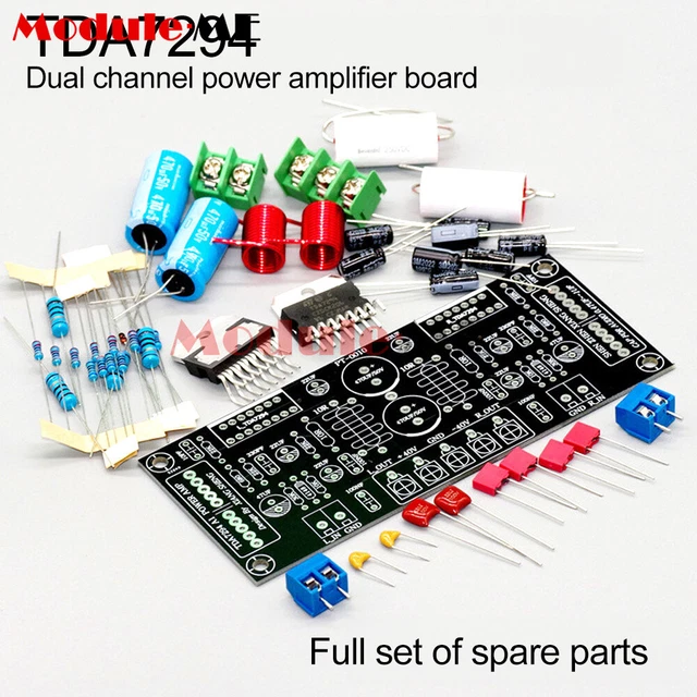 DUAL CHANNEL TDA7294 Audio HIFI Power Amplifier Board DIY Parts Kit PCB