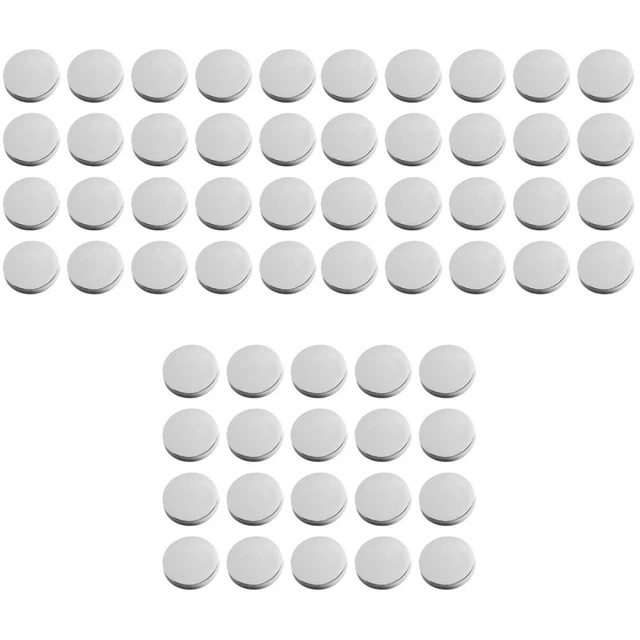 90 Pcs Metal Flat Button Round Metal Buttons Denim Jacket Manual