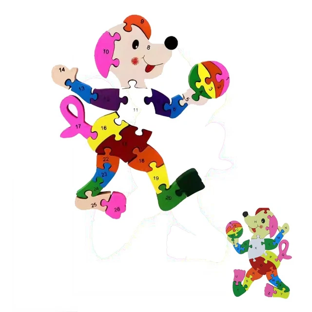 Jouet à Tirer Chien Bois TOWO – Puzzle Formes & Couleurs – 18 Mois+ Éducatif