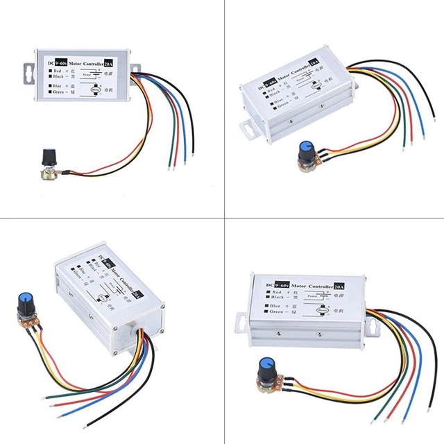 DC Motorsteuerung Kontrolle Schalter Potentiometer Variable Geschwindigkeit 20A