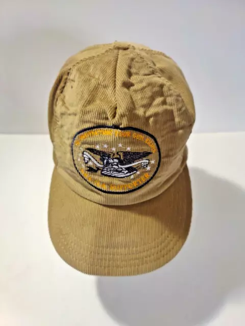 NRA-ILA Supporter VTG Hat corduroy snapback USA Protecting Your Gun Rights