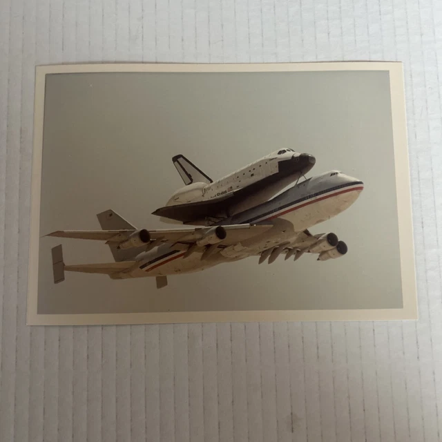 VINTAGE SPACE SHUTTLE Challenger Piggyback Boeing 747 Nasa 7x5 Kodak ...