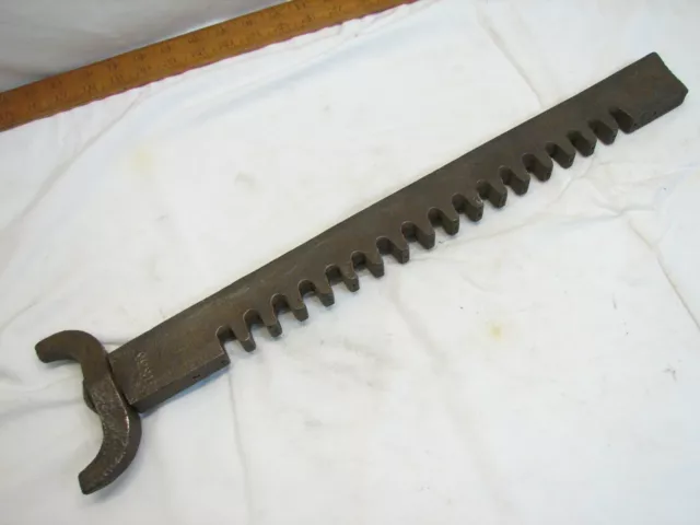 Antique Hand Forged Conestoga Wagon Jack Shaft 1835 Dated Covered Wagon Tool