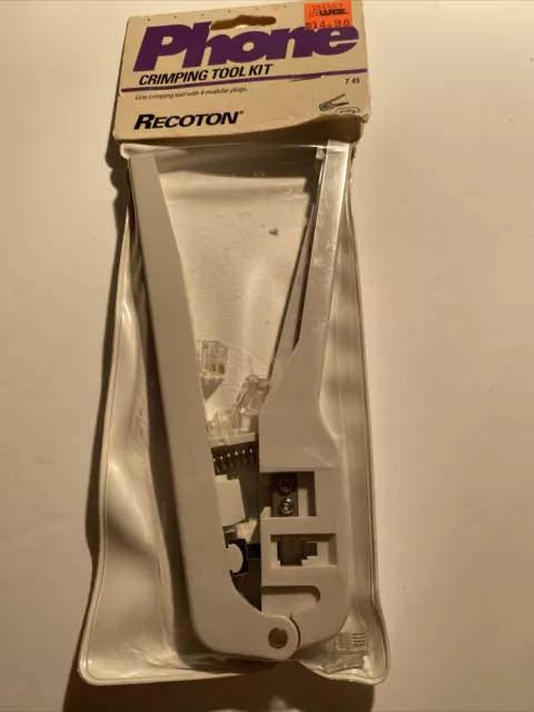 Recoton T45 Crimping Tool Kit Telephone wire zah