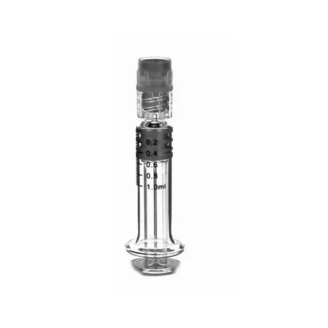 GLASS SYRINGE LUER Lock Syringe Borosilicate Glass Prefillable Syringe ...