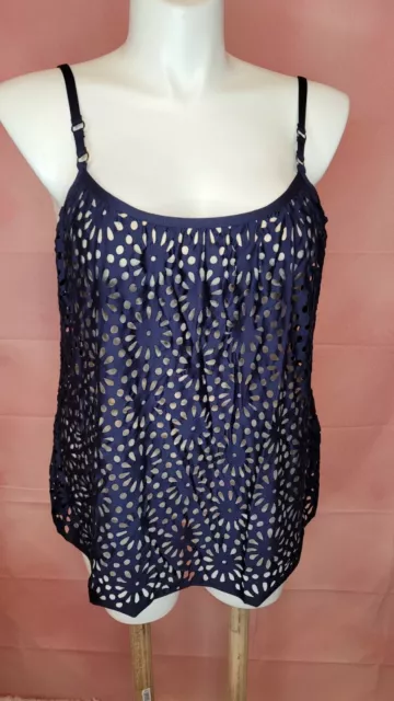 Luxe by Lisa Vogel women's XL Aphrodite soft cup sway tankini swim top