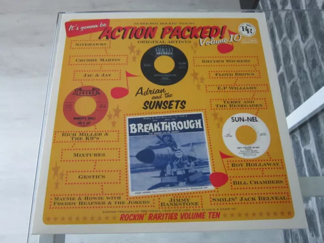 Vinyle LP 33T Compilation Rock'n'Roll Rockabilly - Action Packed! Vol 10.