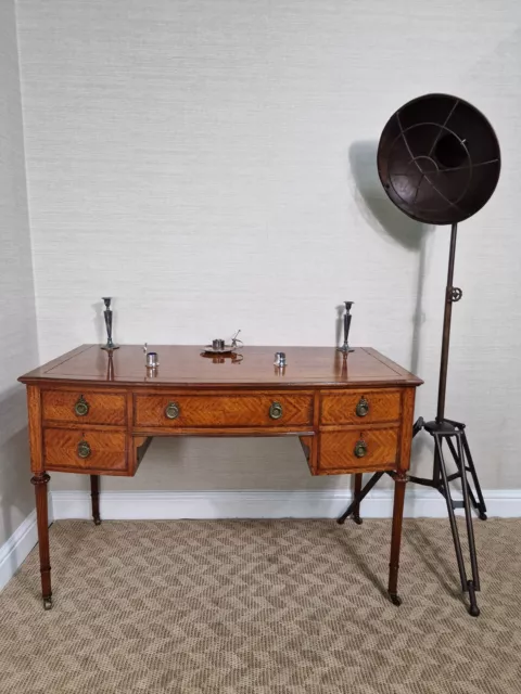 An Antique Edwardian Satinwood Desk Dressing Table ~Delivery Available~