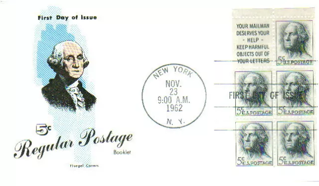 FLUEGEL 1213A George Washington Booklet Pane HC